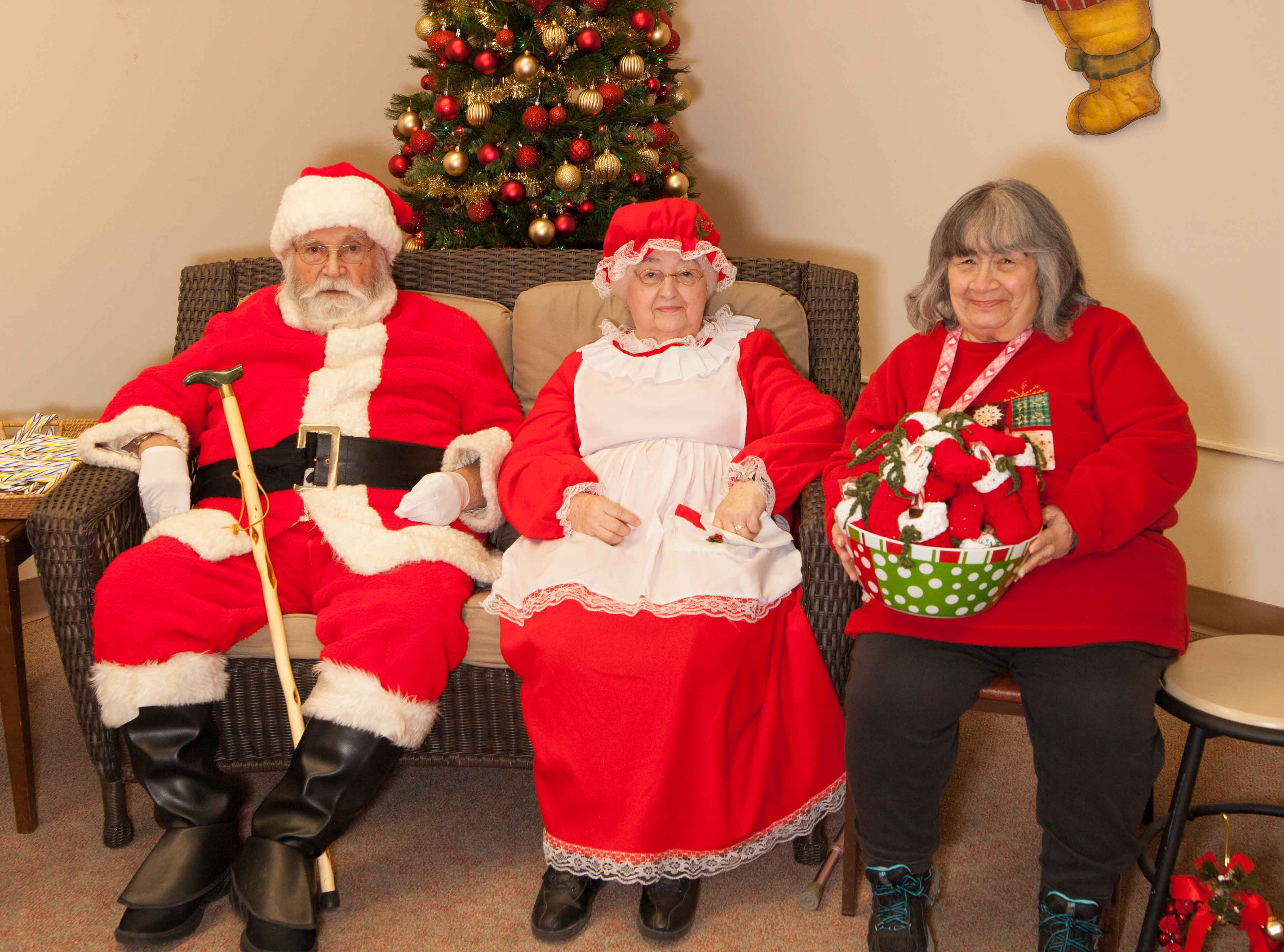 Santa, Mrs. Claus and Ramona